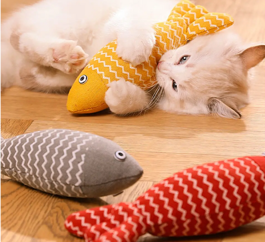 Jouet Poisson et Herbe à Chat