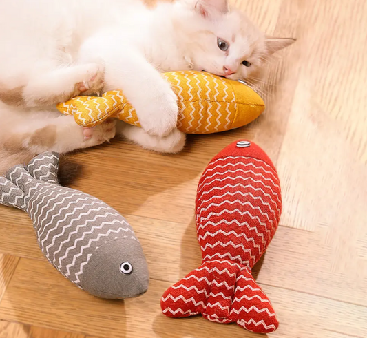 Jouet Poisson et Herbe à Chat